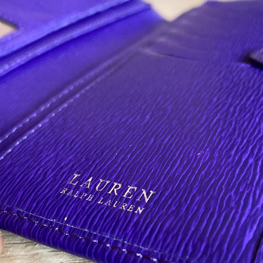 Purple Vintage Lauren Ralph Lauren Womens Wallet/Check Book